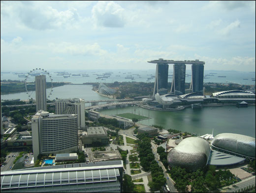 Med barn i Singapore