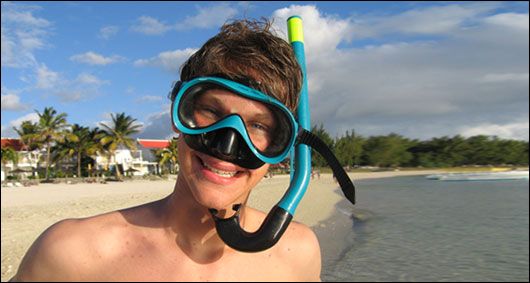 Snorkla med barn