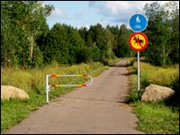 Cykla på banvallar i Sverige