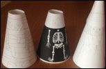 Strutdockor med Halloweenkläder